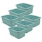 Teacher Created Resources Storage Bin, Plastic, Calming Blue, 6 PK 20980 - alternate 1